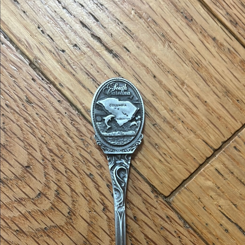 Pewter South Carolina Souvenir Spoon